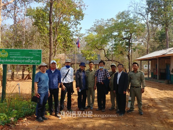 산림청(청장 박종호)은 2월 25일 캄보디아 시엠립에 있는 아시아산림협력기구 사업지와 한-메콩 산림협력센터 사업지를 방문했다. (사진 산림청)