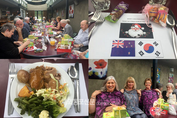 뉴질랜드 남섬 더니든한인회는 지난 12월 8일 더니든 외곽 모스기엘 소재 웨이버스 식당에서 이 지역에 거주하는 한국전 참전용사들과 그 가족들을 초청해 점심 만찬을 가졌다. (사진 더니든한인회)