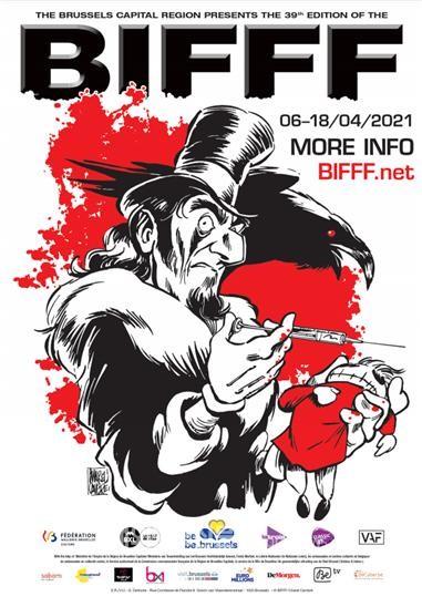 제39회 브뤼셀 국제 판타스틱 영화제(BIFFF) 공식 포스터 (사진 주벨기에한국문화원)