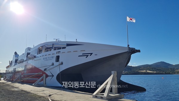 한국기업 대저해운이 인켓에 의뢰해 제작한 초쾌속선 ‘엘도라도 익스프레스’