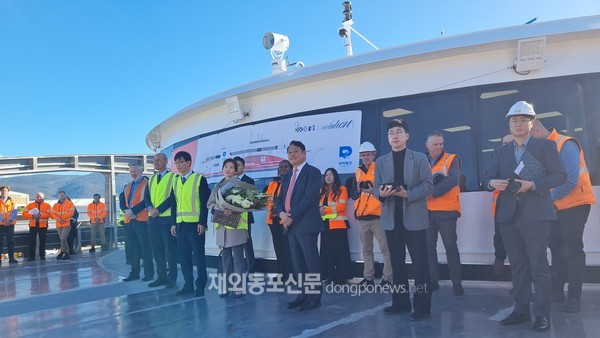 한국기업 대저해운이 인켓에 의뢰해 제작한 초쾌속선 ‘엘도라도 익스프레스’