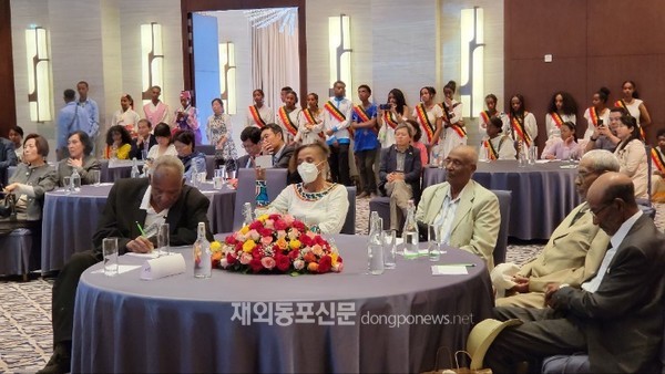 민주평통 아프리카협의회가 주최하고 에티오피아분회가 주관하는 ‘한국-에티오피아 MZ세대가 참여하는 평화통일 토크쇼’가 지난 7월 15일 오전 에티오피아 수도 아디스아바바의 하얏트 리젠시 호텔에서 열렸다. (사진 민주평통 아프리카협의회)